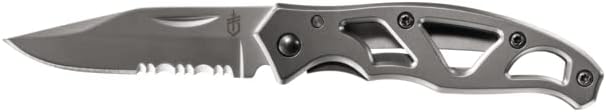 Gear Paraframe Mini Pocket Knife, 2.2" Fine Edge Small EDC Folding Knife with Safety Lock for Everyday Carry, Gifts for Men, Stainless Steel | Stainless steel, EDC knife, safety lock, lightweight open-frame design, everyday carry, gifts for men