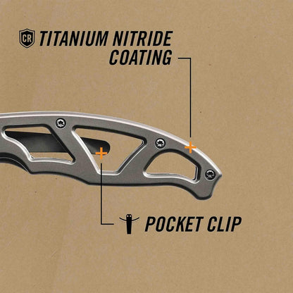Gear Paraframe Mini Pocket Knife, 2.2" Fine Edge Small EDC Folding Knife with Safety Lock for Everyday Carry, Gifts for Men, Stainless Steel | Stainless steel, EDC knife, safety lock, lightweight open-frame design, everyday carry, gifts for men