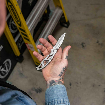 Gear Paraframe Mini Pocket Knife, 2.2" Fine Edge Small EDC Folding Knife with Safety Lock for Everyday Carry, Gifts for Men, Stainless Steel | Stainless steel, EDC knife, safety lock, lightweight open-frame design, everyday carry, gifts for men