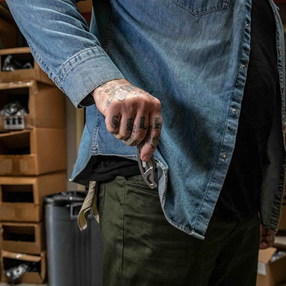 Gear Paraframe Mini Pocket Knife, 2.2" Fine Edge Small EDC Folding Knife with Safety Lock for Everyday Carry, Gifts for Men, Stainless Steel | Stainless steel, EDC knife, safety lock, lightweight open-frame design, everyday carry, gifts for men