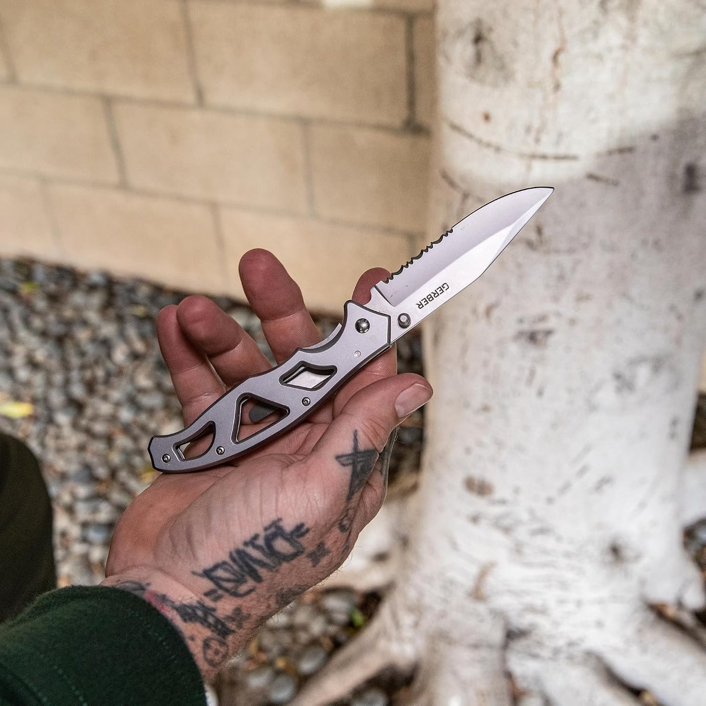 Gear Paraframe Mini Pocket Knife, 2.2" Fine Edge Small EDC Folding Knife with Safety Lock for Everyday Carry, Gifts for Men, Stainless Steel | Stainless steel, EDC knife, safety lock, lightweight open-frame design, everyday carry, gifts for men