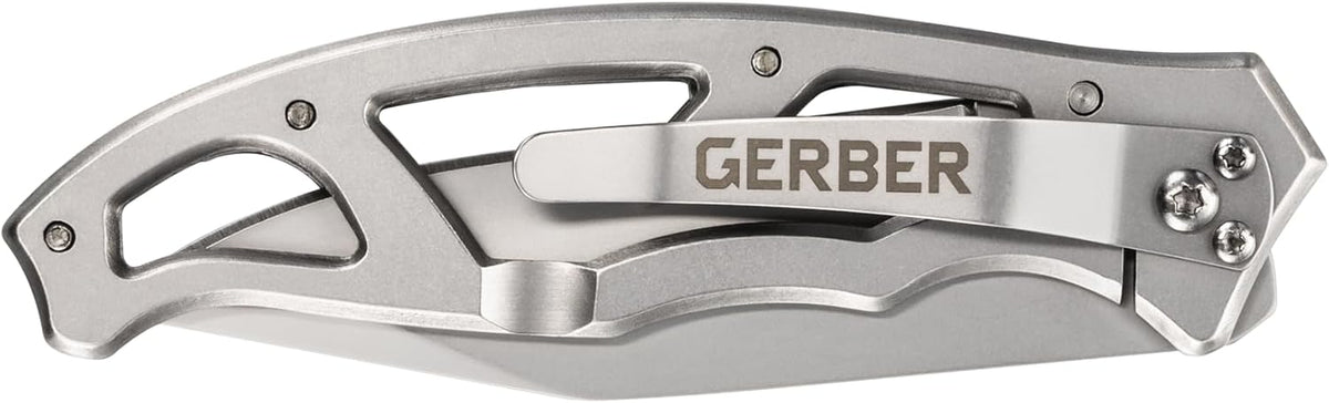 Gear Paraframe Mini Pocket Knife, 2.2" Fine Edge Small EDC Folding Knife with Safety Lock for Everyday Carry, Gifts for Men, Stainless Steel | Stainless steel, EDC knife, safety lock, lightweight open-frame design, everyday carry, gifts for men