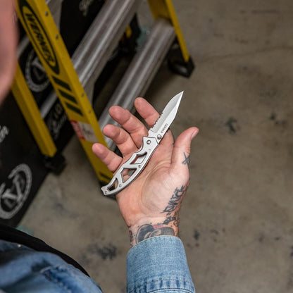 Gear Paraframe Mini Pocket Knife, 2.2" Fine Edge Small EDC Folding Knife with Safety Lock for Everyday Carry, Gifts for Men, Stainless Steel | Stainless steel, EDC knife, safety lock, lightweight open-frame design, everyday carry, gifts for men
