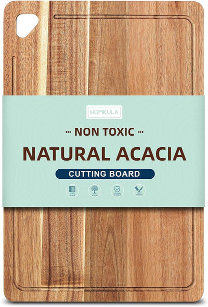 Small Acacia Wood Cutting Boards for Kitchen with Hanging–Mini Wooden Cutting Board for Vegetables, 1-S (1)
