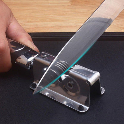 Manual Knives Sharpener - Linear Pull, Hardened Metals Scissor Refiner, Portable Quick Grindings Stone Device, Multi Angle Precision Sharpening Rail | Cutting Aid for Families & Professionals