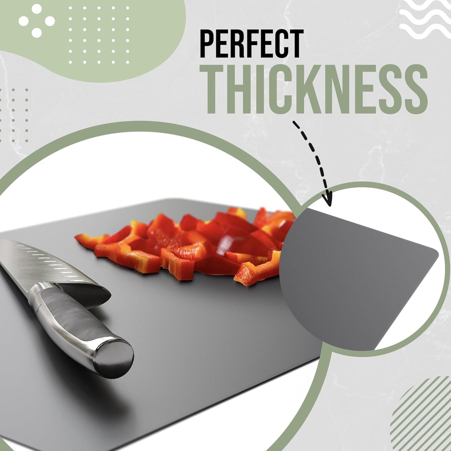 Disposable Cutting Boards for Kitchen 15 Count Black Cutting Board 10 Inch X 13.5 Inch Flexible Cutting Boards For Kitchen ~ Patent Pending ~ Recyclable Disposable Cutting Board Sheets