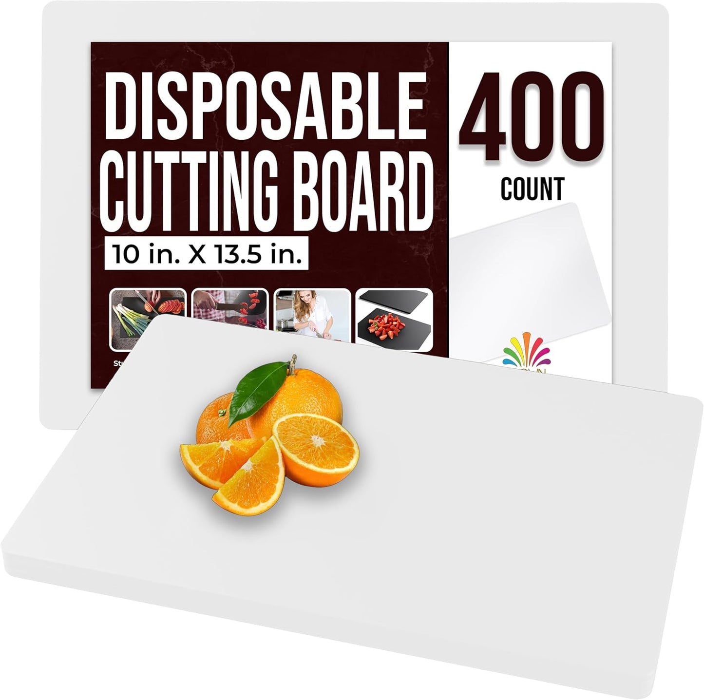 Disposable Cutting Boards for Kitchen 15 Count Black Cutting Board 10 Inch X 13.5 Inch Flexible Cutting Boards For Kitchen ~ Patent Pending ~ Recyclable Disposable Cutting Board Sheets