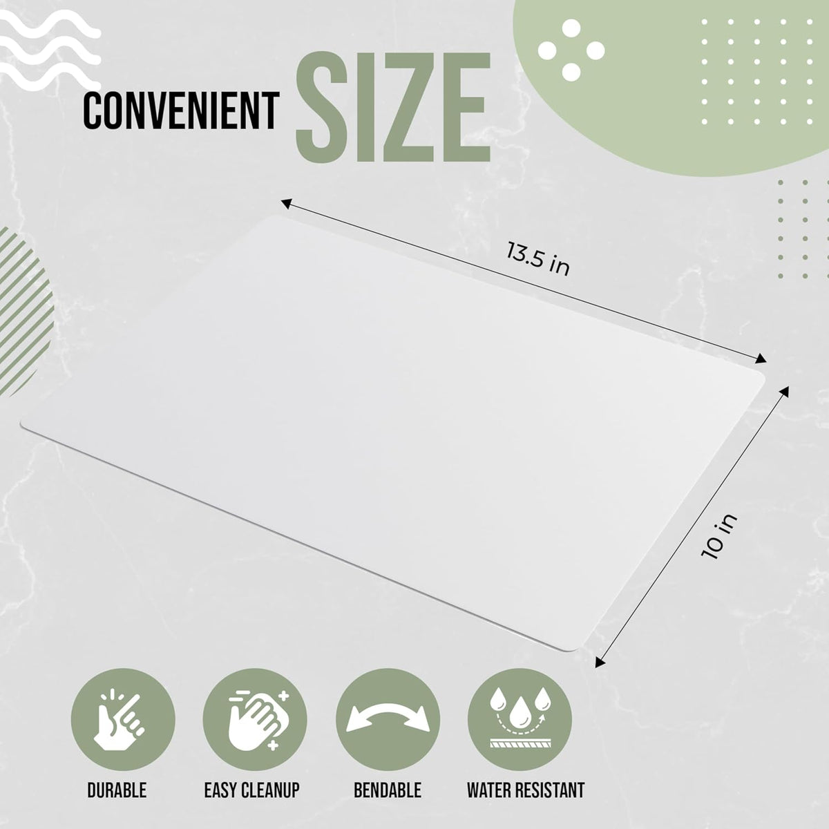 Disposable Cutting Boards for Kitchen 15 Count Black Cutting Board 10 Inch X 13.5 Inch Flexible Cutting Boards For Kitchen ~ Patent Pending ~ Recyclable Disposable Cutting Board Sheets