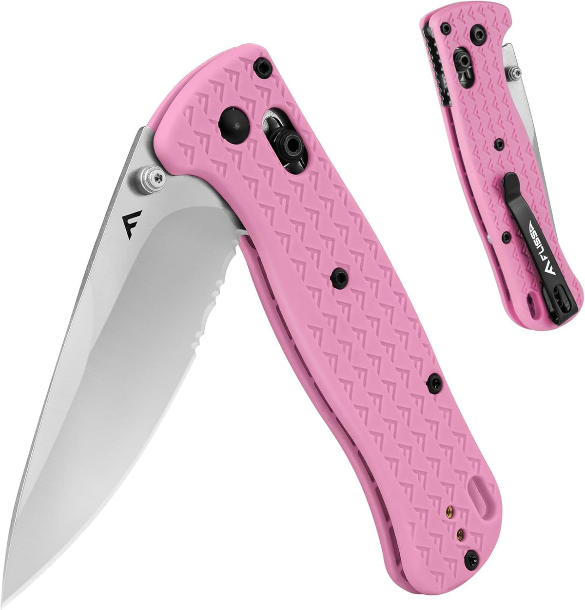 4.5" Folding Pocket Knife, Lightweight EDC Pocket Knife with Axis Lock, 3.2" AUS-8 Steel Blade, Sharp Camping Hiking Knife with Pocket Clip, Unique Tool Gift for Men, Dad (Green)