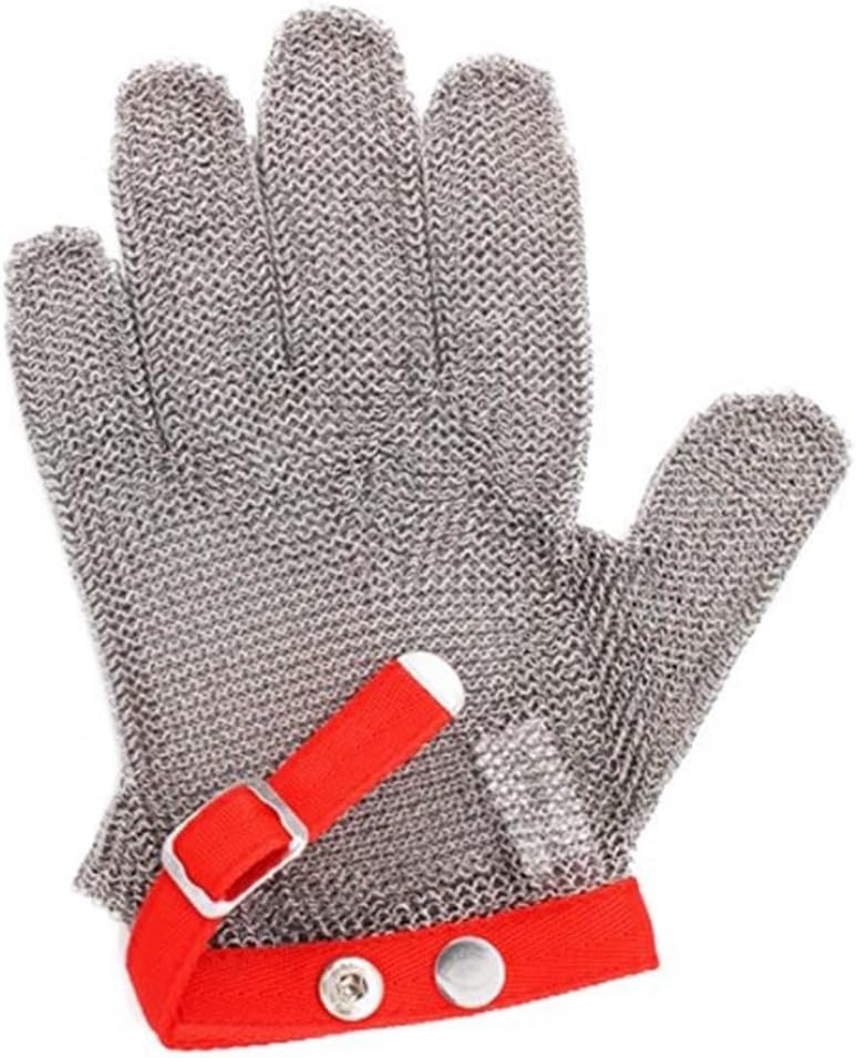 Cut Resistant Chainmail Glove, Left Right Hand Universal, Oyster Shucking Kitchen Mandoline Chef Slicing Fish Fillet (Size : M/A Pack of one)
