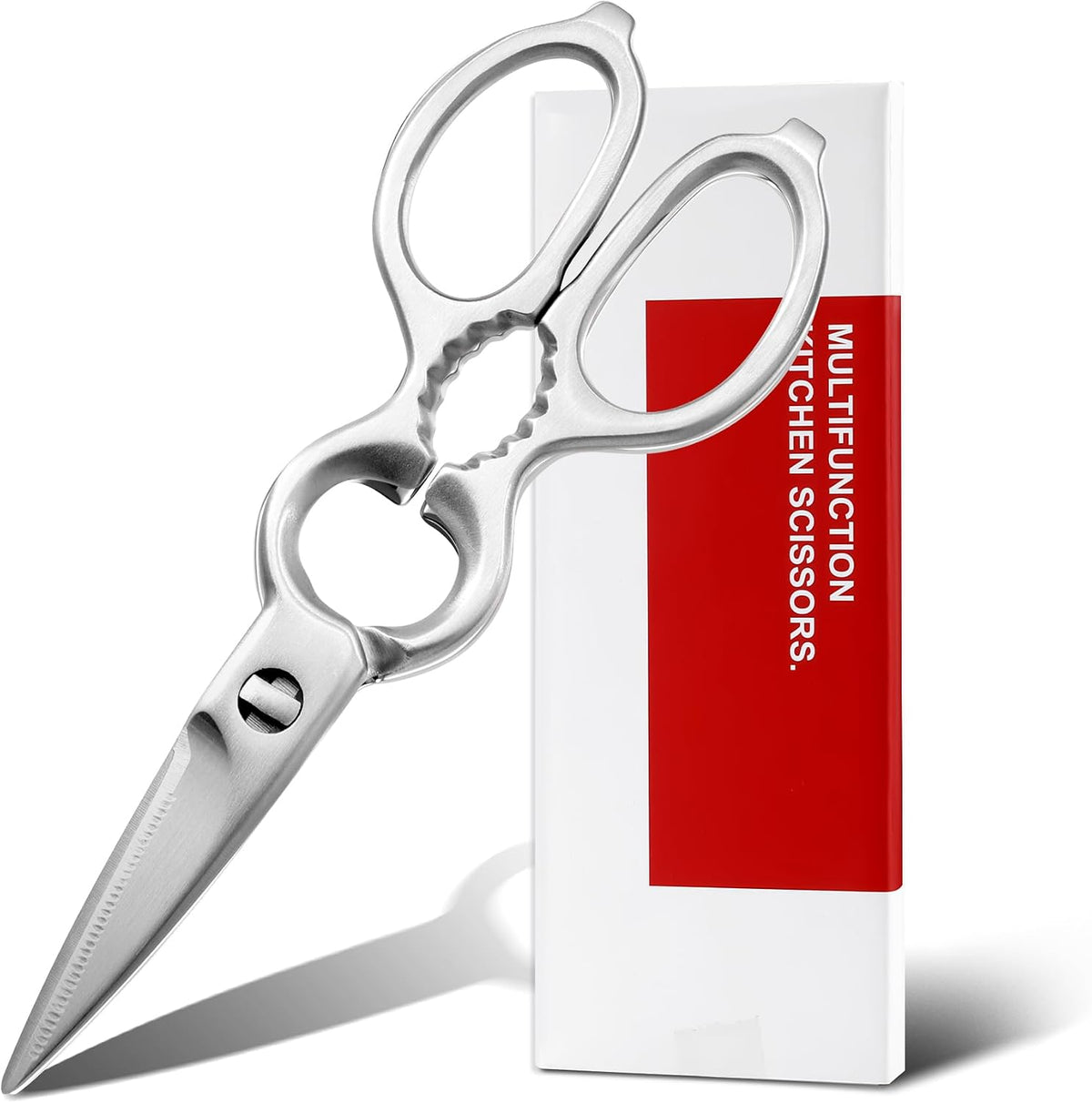Detachable Kitchen Shears Full-Steel Forged Kitchen Scissors, Satin Finish