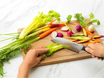 Precision Santoku Knife, 7-Inch, Black
