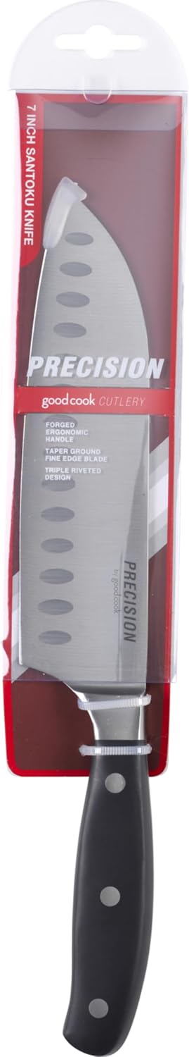 Precision Santoku Knife, 7-Inch, Black