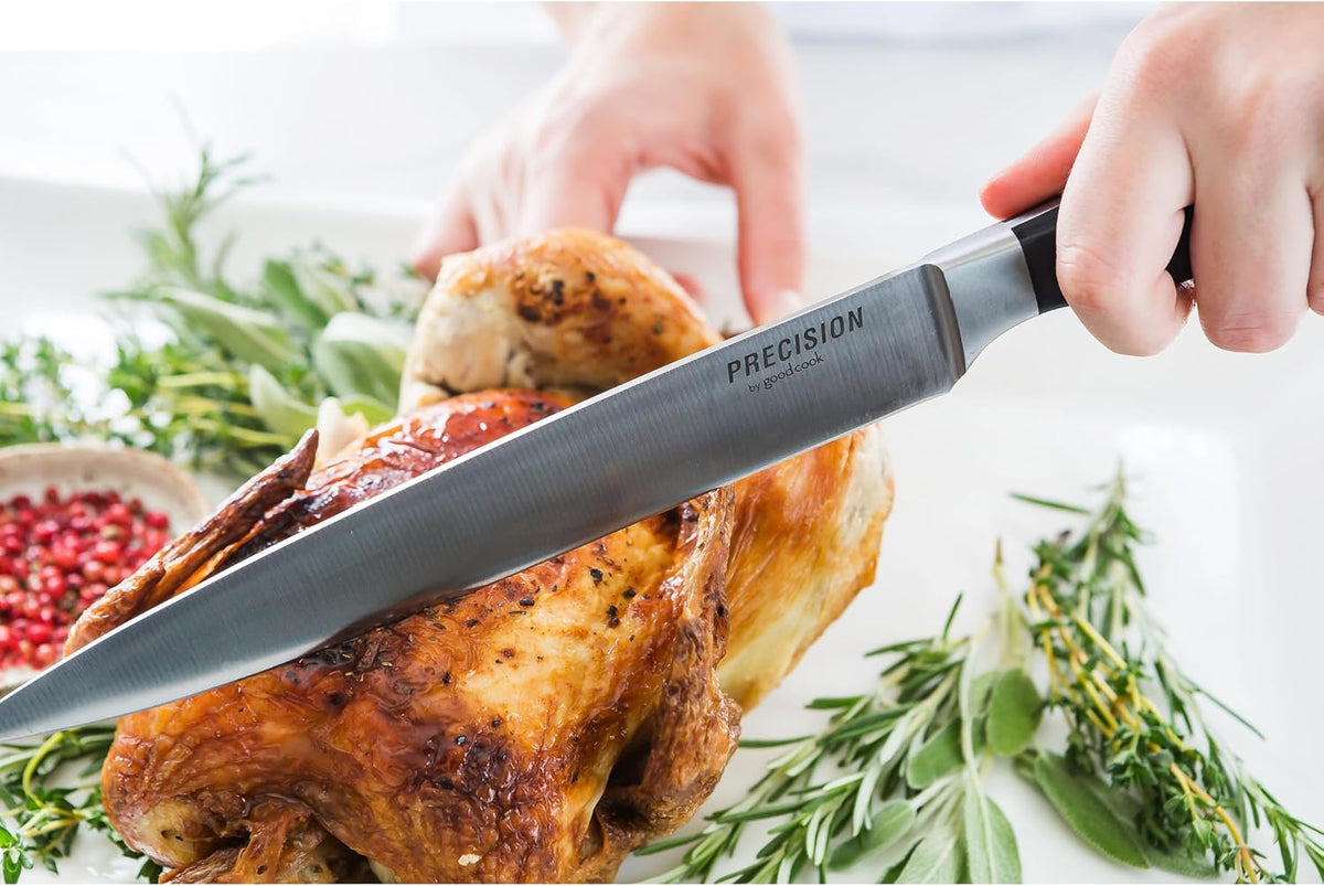 Precision Santoku Knife, 7-Inch, Black