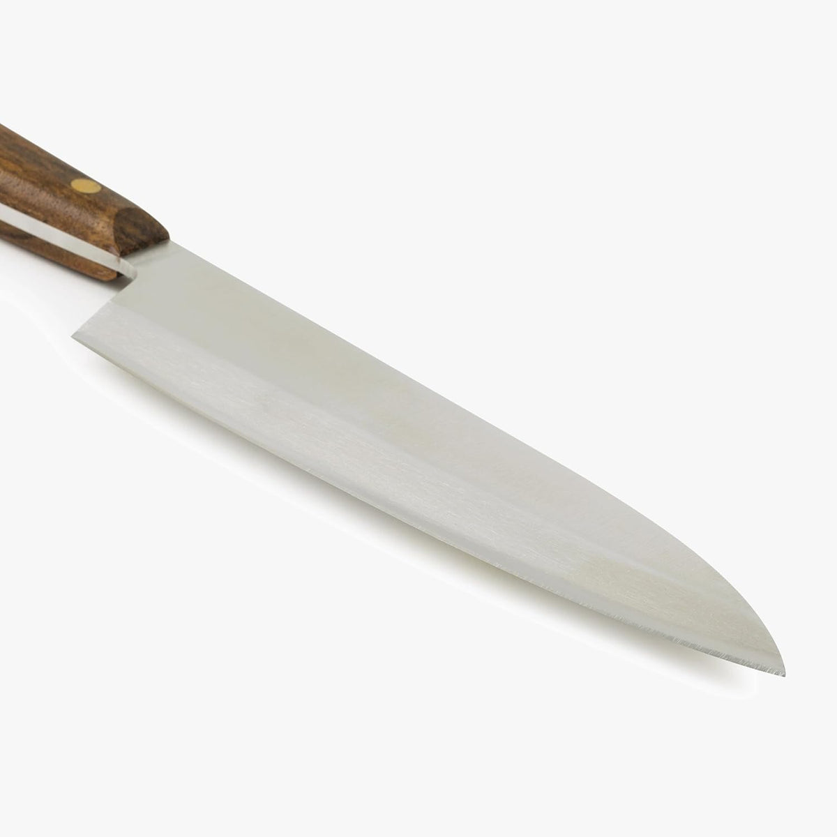 Deba Knife 7 Inch Stainless Steel. Japanese Kitchen Knife for Fish, Meat and Vegetables. Ovengkol Wood Handle 100% natural FSC and 170mm Blade. Series Nordika. Color Brown.