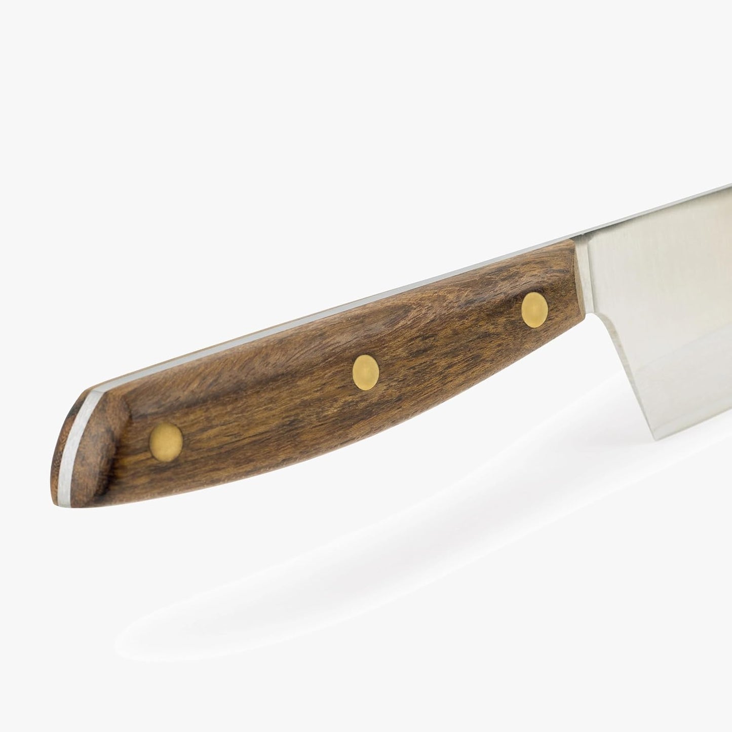 Deba Knife 7 Inch Stainless Steel. Japanese Kitchen Knife for Fish, Meat and Vegetables. Ovengkol Wood Handle 100% natural FSC and 170mm Blade. Series Nordika. Color Brown.