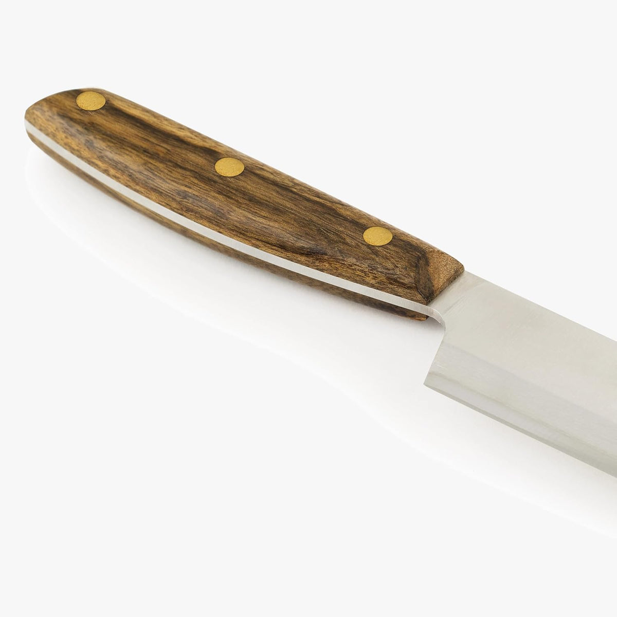 Deba Knife 7 Inch Stainless Steel. Japanese Kitchen Knife for Fish, Meat and Vegetables. Ovengkol Wood Handle 100% natural FSC and 170mm Blade. Series Nordika. Color Brown.