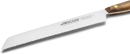 Deba Knife 7 Inch Stainless Steel. Japanese Kitchen Knife for Fish, Meat and Vegetables. Ovengkol Wood Handle 100% natural FSC and 170mm Blade. Series Nordika. Color Brown.