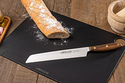 Deba Knife 7 Inch Stainless Steel. Japanese Kitchen Knife for Fish, Meat and Vegetables. Ovengkol Wood Handle 100% natural FSC and 170mm Blade. Series Nordika. Color Brown.