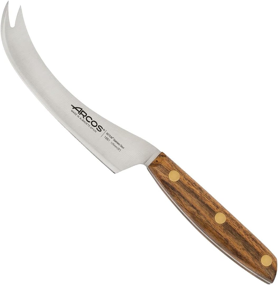 Deba Knife 7 Inch Stainless Steel. Japanese Kitchen Knife for Fish, Meat and Vegetables. Ovengkol Wood Handle 100% natural FSC and 170mm Blade. Series Nordika. Color Brown.