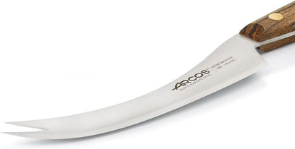 Deba Knife 7 Inch Stainless Steel. Japanese Kitchen Knife for Fish, Meat and Vegetables. Ovengkol Wood Handle 100% natural FSC and 170mm Blade. Series Nordika. Color Brown.