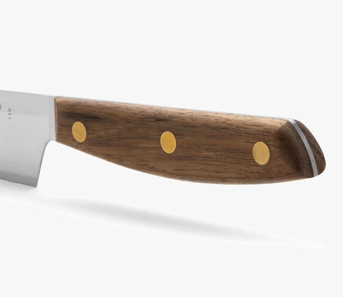 Deba Knife 7 Inch Stainless Steel. Japanese Kitchen Knife for Fish, Meat and Vegetables. Ovengkol Wood Handle 100% natural FSC and 170mm Blade. Series Nordika. Color Brown.
