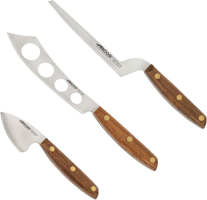 Deba Knife 7 Inch Stainless Steel. Japanese Kitchen Knife for Fish, Meat and Vegetables. Ovengkol Wood Handle 100% natural FSC and 170mm Blade. Series Nordika. Color Brown.