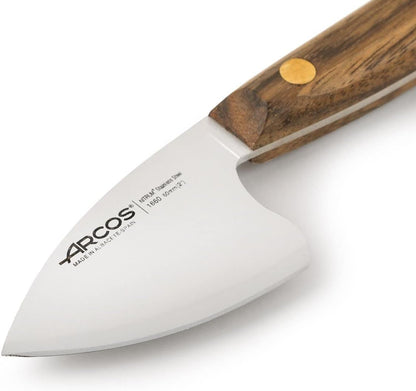 Deba Knife 7 Inch Stainless Steel. Japanese Kitchen Knife for Fish, Meat and Vegetables. Ovengkol Wood Handle 100% natural FSC and 170mm Blade. Series Nordika. Color Brown.