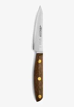 Deba Knife 7 Inch Stainless Steel. Japanese Kitchen Knife for Fish, Meat and Vegetables. Ovengkol Wood Handle 100% natural FSC and 170mm Blade. Series Nordika. Color Brown.