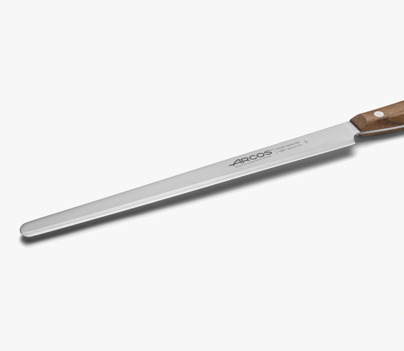 Deba Knife 7 Inch Stainless Steel. Japanese Kitchen Knife for Fish, Meat and Vegetables. Ovengkol Wood Handle 100% natural FSC and 170mm Blade. Series Nordika. Color Brown.