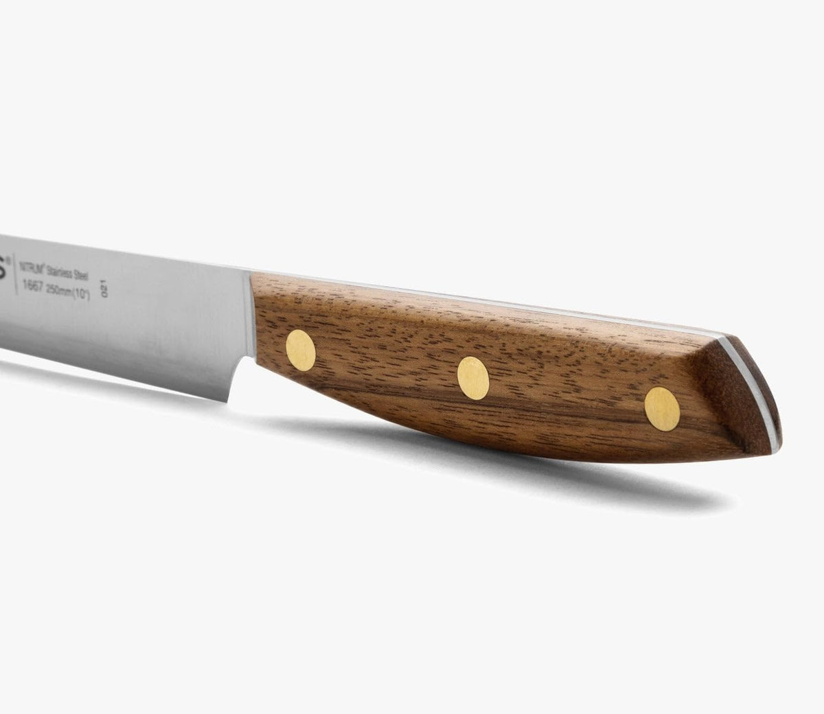 Deba Knife 7 Inch Stainless Steel. Japanese Kitchen Knife for Fish, Meat and Vegetables. Ovengkol Wood Handle 100% natural FSC and 170mm Blade. Series Nordika. Color Brown.