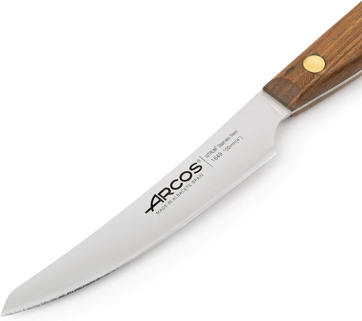Deba Knife 7 Inch Stainless Steel. Japanese Kitchen Knife for Fish, Meat and Vegetables. Ovengkol Wood Handle 100% natural FSC and 170mm Blade. Series Nordika. Color Brown.