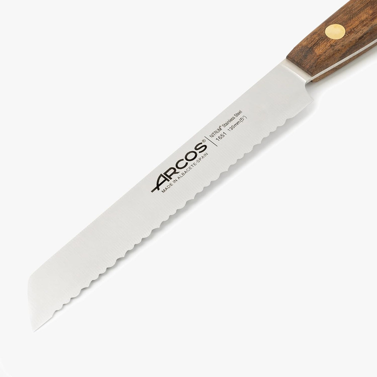 Deba Knife 7 Inch Stainless Steel. Japanese Kitchen Knife for Fish, Meat and Vegetables. Ovengkol Wood Handle 100% natural FSC and 170mm Blade. Series Nordika. Color Brown.
