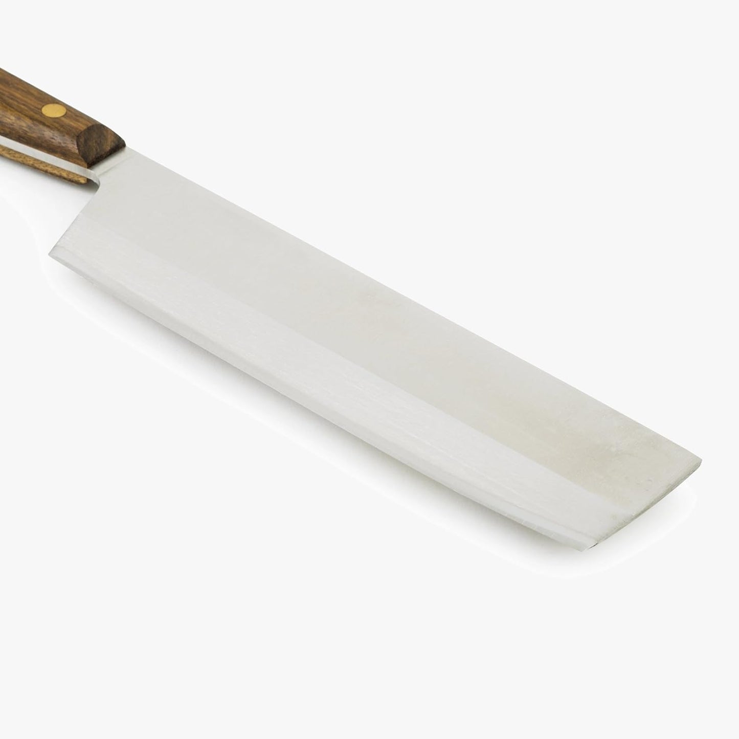 Deba Knife 7 Inch Stainless Steel. Japanese Kitchen Knife for Fish, Meat and Vegetables. Ovengkol Wood Handle 100% natural FSC and 170mm Blade. Series Nordika. Color Brown.