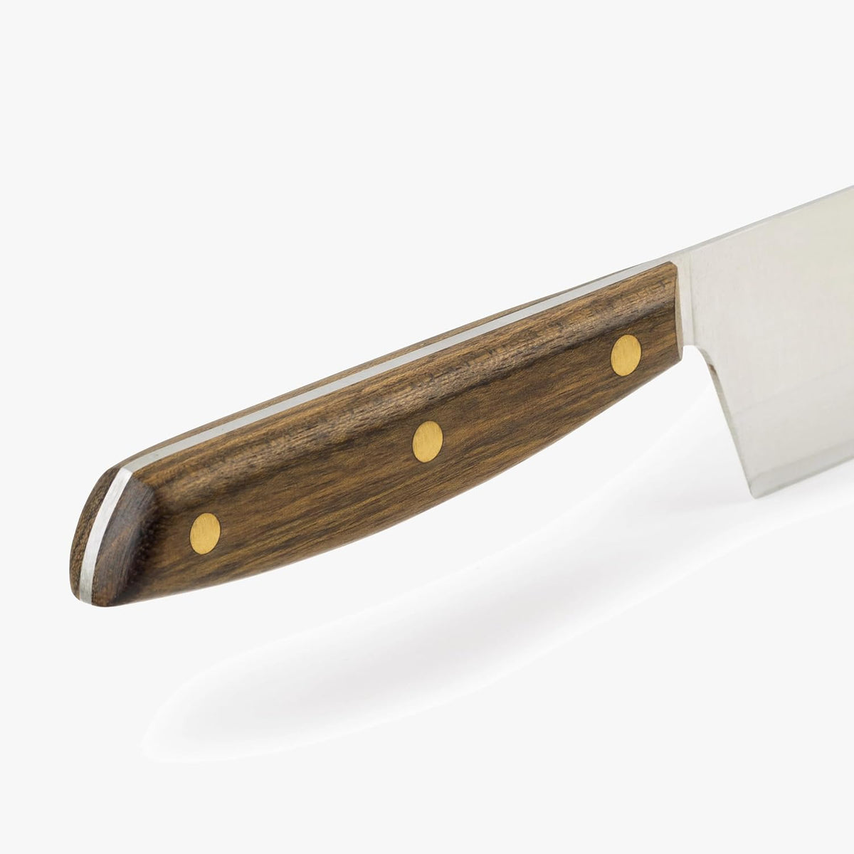 Deba Knife 7 Inch Stainless Steel. Japanese Kitchen Knife for Fish, Meat and Vegetables. Ovengkol Wood Handle 100% natural FSC and 170mm Blade. Series Nordika. Color Brown.