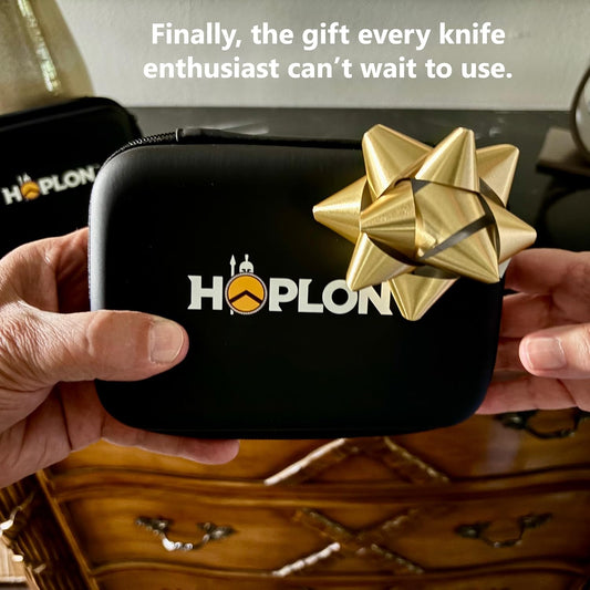 Hoplon Blade Premium Kit - 3oz Knife Oil (9X More Than Leading Oils) - Pocket Knife Cleaning & Care Kit, Dauber & Needle Applicators, Rust Prevention, Complete Knife Restoration & Maintenance Set