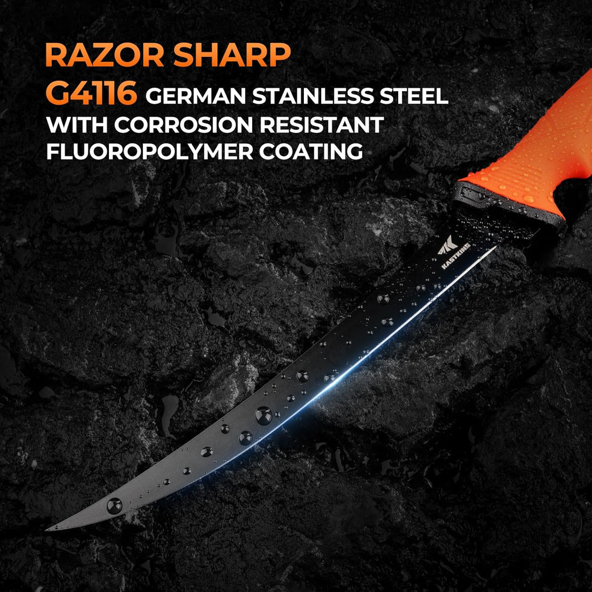 Paradox Fishing Fillet Knife Kit, 7" and 9" | G4116 German Stainless Steel, Non-Slip Handles, Sheath Included, Fresh & Saltwater, Great Fishing Gifts