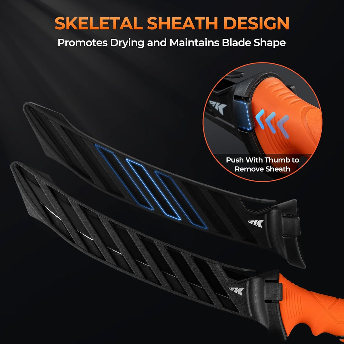 Paradox Fishing Fillet Knife Kit, 7" and 9" | G4116 German Stainless Steel, Non-Slip Handles, Sheath Included, Fresh & Saltwater, Great Fishing Gifts