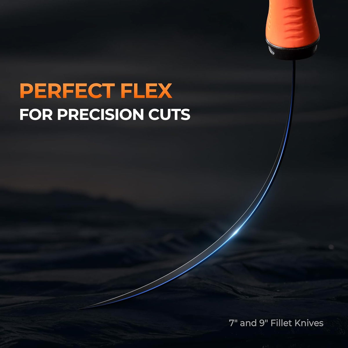 Paradox Fishing Fillet Knife Kit, 7" and 9" | G4116 German Stainless Steel, Non-Slip Handles, Sheath Included, Fresh & Saltwater, Great Fishing Gifts