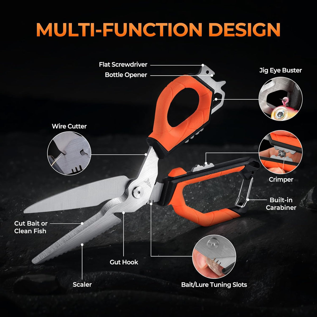 Paradox Fishing Fillet Knife Kit, 7" and 9" | G4116 German Stainless Steel, Non-Slip Handles, Sheath Included, Fresh & Saltwater, Great Fishing Gifts