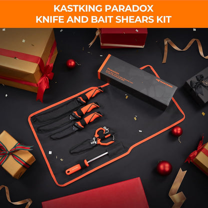Paradox Fishing Fillet Knife Kit, 7" and 9" | G4116 German Stainless Steel, Non-Slip Handles, Sheath Included, Fresh & Saltwater, Great Fishing Gifts