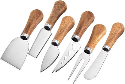 Spreader Knife Set,4-Piece Cheese and Butter Spreader Knives,Mini Serving Tongs,Stainless Steel Multipurpose Butter Knives