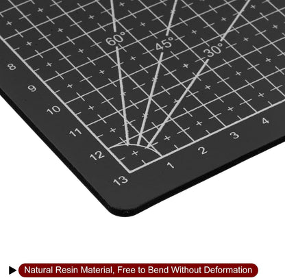 A5 Self-Healing Cutting Mat 9"x6" Craft Cutting Board for DIY Art Work Sewing Cutting, Black