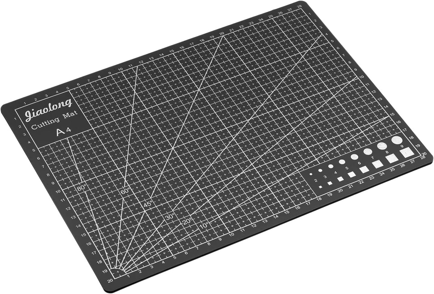 A5 Self-Healing Cutting Mat 9"x6" Craft Cutting Board for DIY Art Work Sewing Cutting, Black