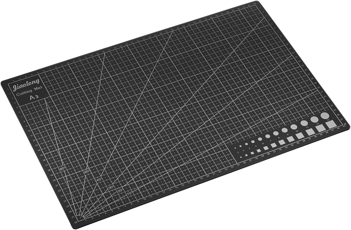 A5 Self-Healing Cutting Mat 9"x6" Craft Cutting Board for DIY Art Work Sewing Cutting, Black