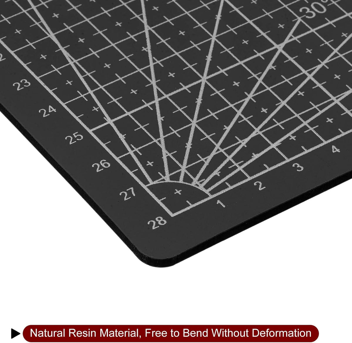 A5 Self-Healing Cutting Mat 9"x6" Craft Cutting Board for DIY Art Work Sewing Cutting, Black