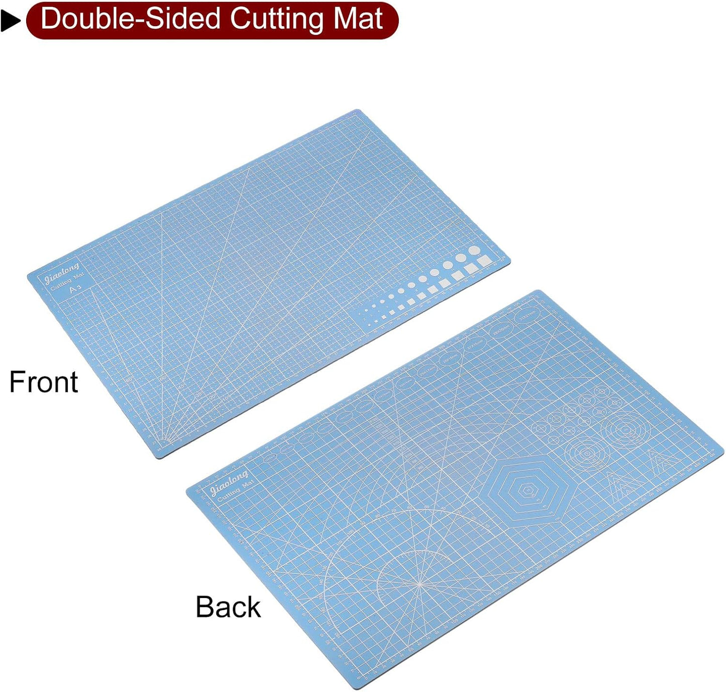 A5 Self-Healing Cutting Mat 9"x6" Craft Cutting Board for DIY Art Work Sewing Cutting, Black
