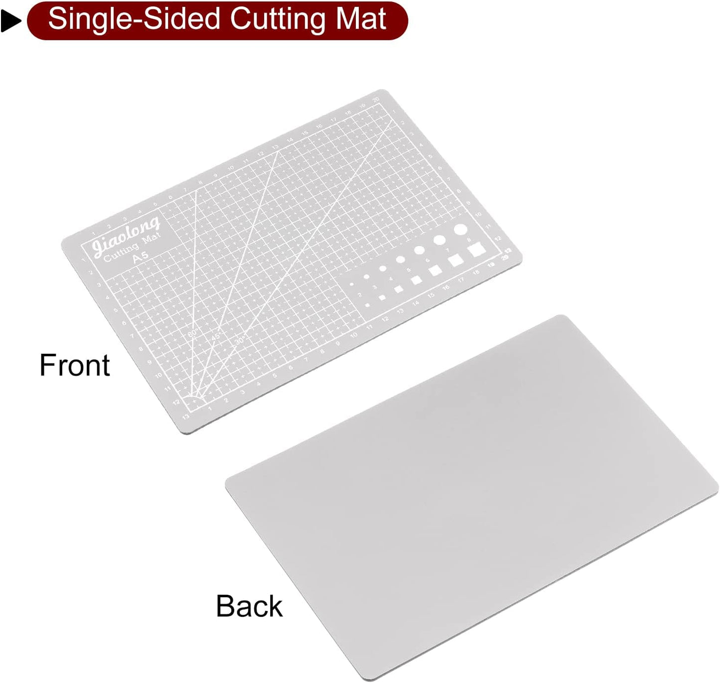 A5 Self-Healing Cutting Mat 9"x6" Craft Cutting Board for DIY Art Work Sewing Cutting, Black