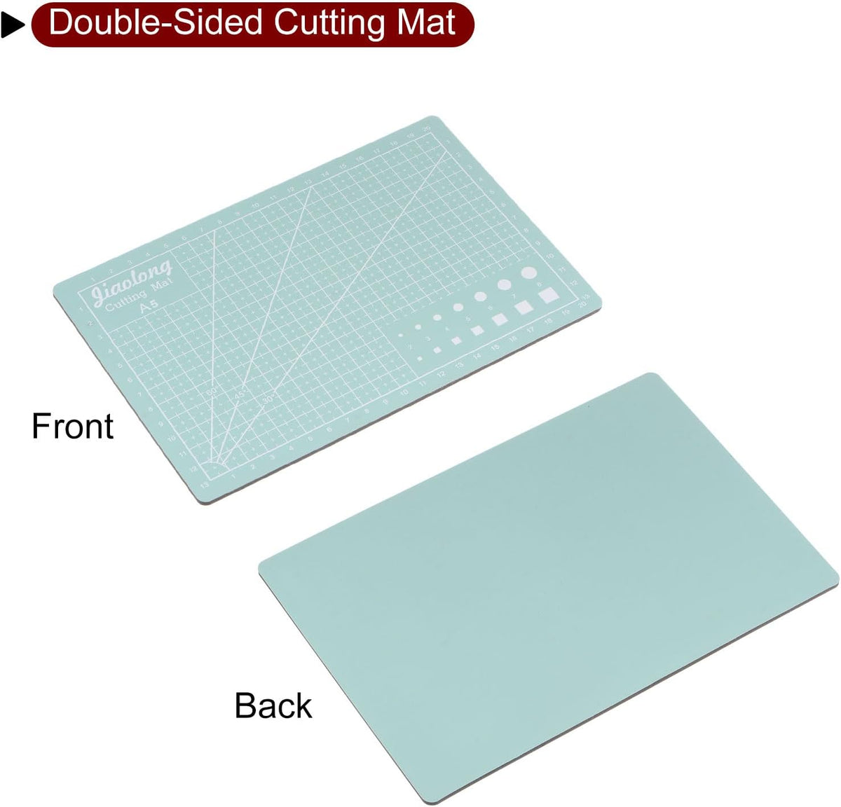 A5 Self-Healing Cutting Mat 9"x6" Craft Cutting Board for DIY Art Work Sewing Cutting, Black