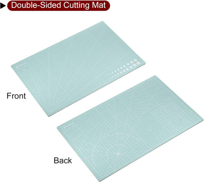 A5 Self-Healing Cutting Mat 9"x6" Craft Cutting Board for DIY Art Work Sewing Cutting, Black